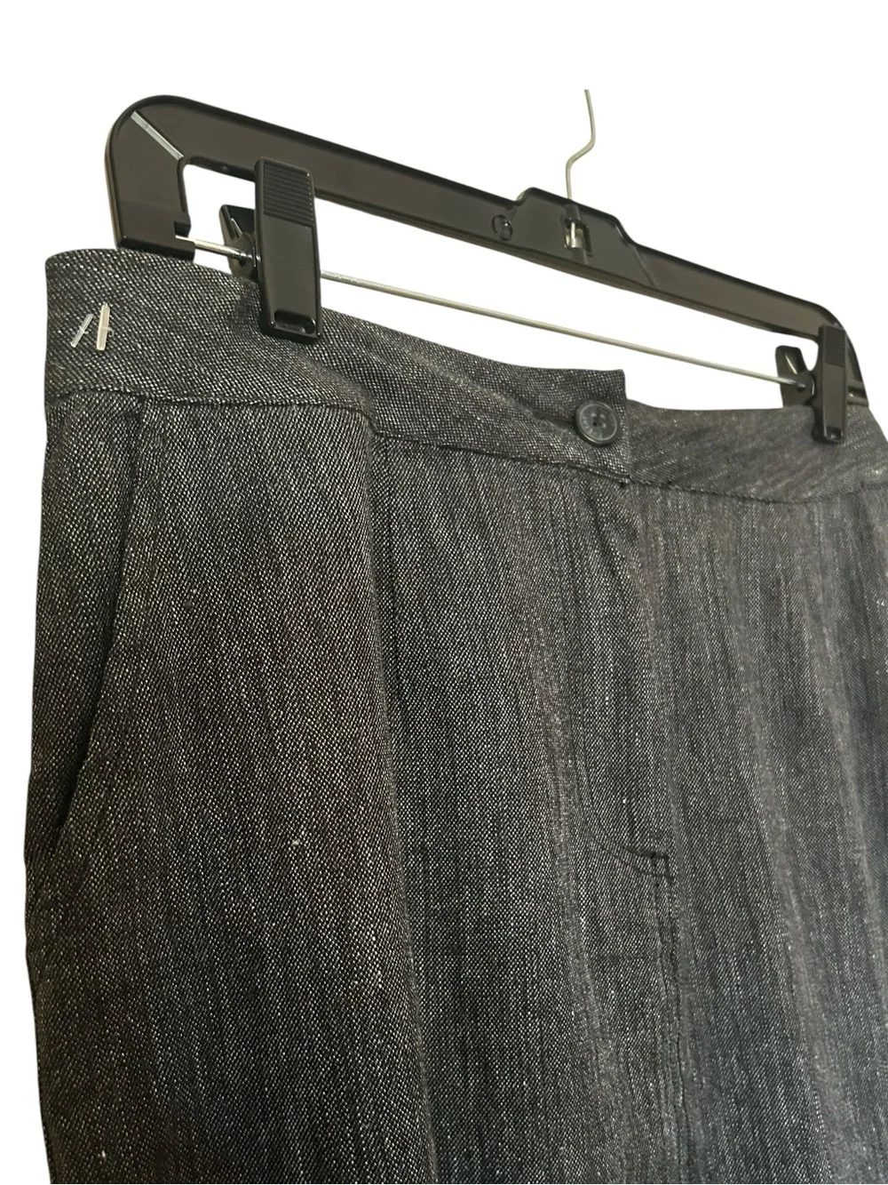 Women’s POETRY Textured Linen Wool Midi Skirt